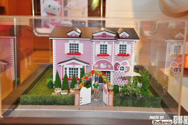 粉紅Hello Kitty模型屋